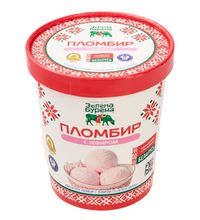 Мороженое "Пломбир с зефиром" 500г. Зелена Бурена - купить не дорого с доставкой по Москве