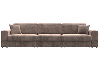 Диван прямой Лига-055 НПБ Лонг, TOWER 05 бежевый, Велюр, 130198