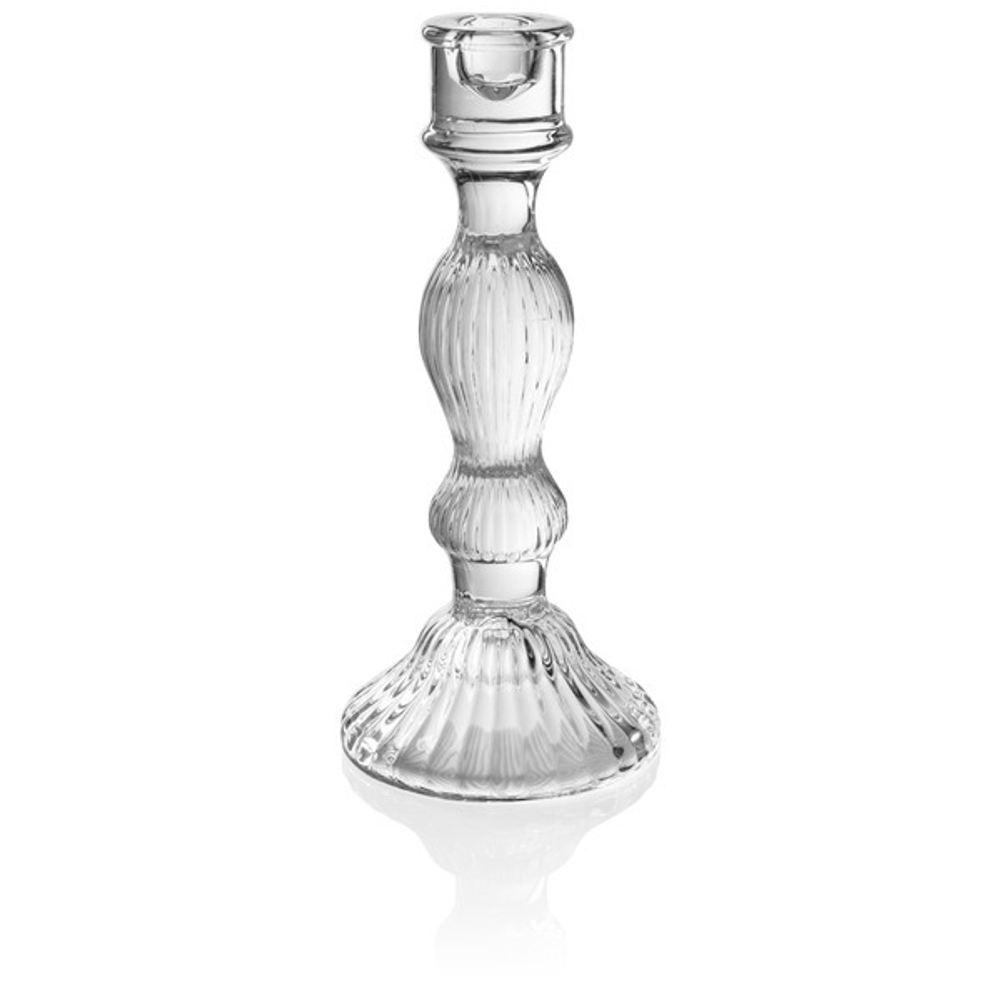 Подсвечник стеклянный Rasteli Романтика 25 см
