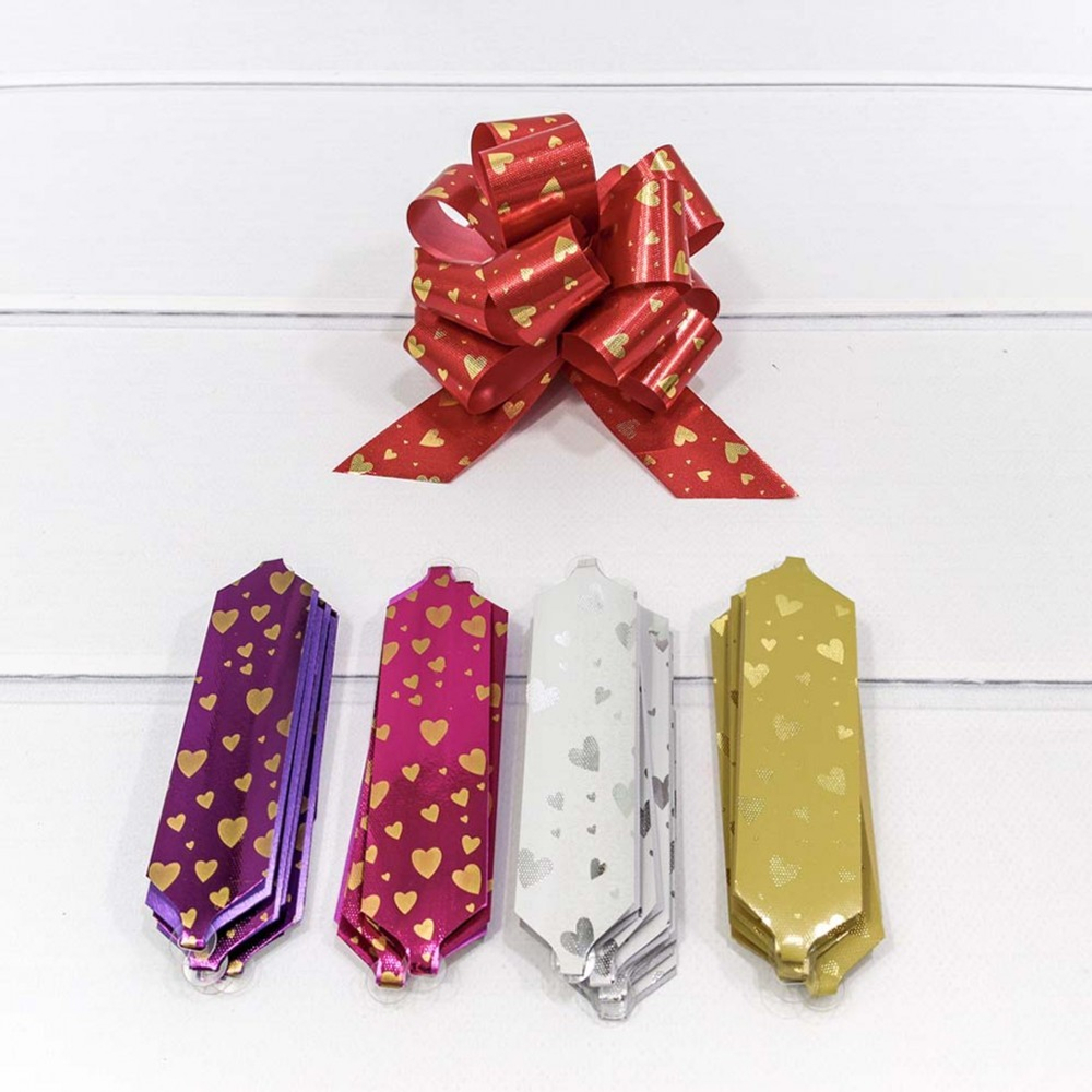 Бант Шар 3см Набор 5 шт "Сердечки" (Микс)