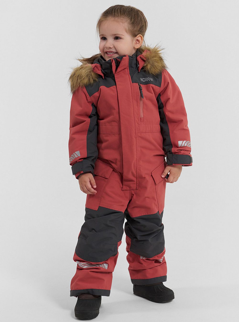 Комбинезон детский SINARA NORPPA пепельный коралл