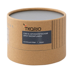 Свеча ароматическая spicy snowflakes из коллекции edge, серый, 30 ч