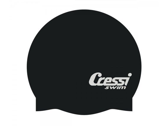 Шапочка Cressi CAP силиконовая, цвета в ассортименте (черный, фиолетовый, белый) (черная)