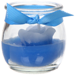 Свеча «Чудесная роза» 5*5,5 см, голубой