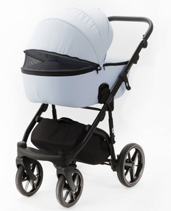 Детская коляска Adamex Nola 2 в 1 N-PS24 (ГОЛУБОЙ+ ГОЛУБАЯ КОЖА)