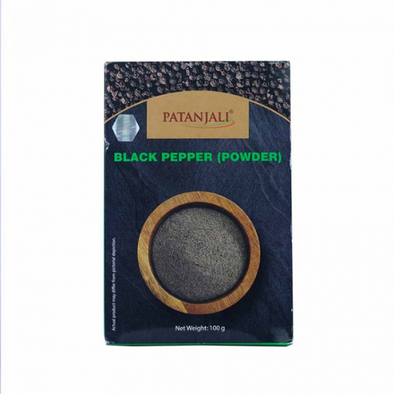 PATANJALI Black Pepper Powder Перец чёрный молотый 100г