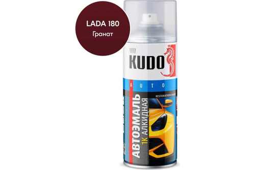 Эмаль алкидная ВАЗ Kudo 180 Гранат (520мл) аэрозоль