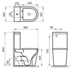 Унитаз-компакт BelBagno Sfera-R BB2141CPR безободковый P-trap