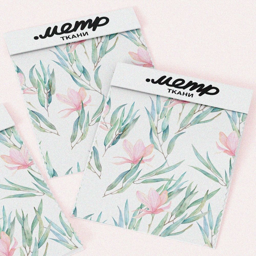 Ткань мембрана драматический цветочный штрих