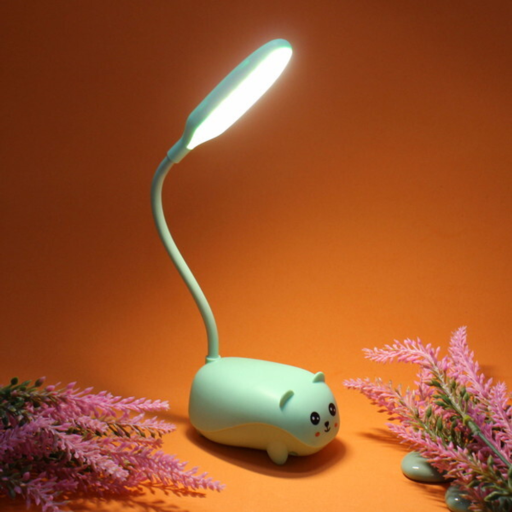 Настольная лампа «Marmalade-Котенок» LED цвет зеленый USB