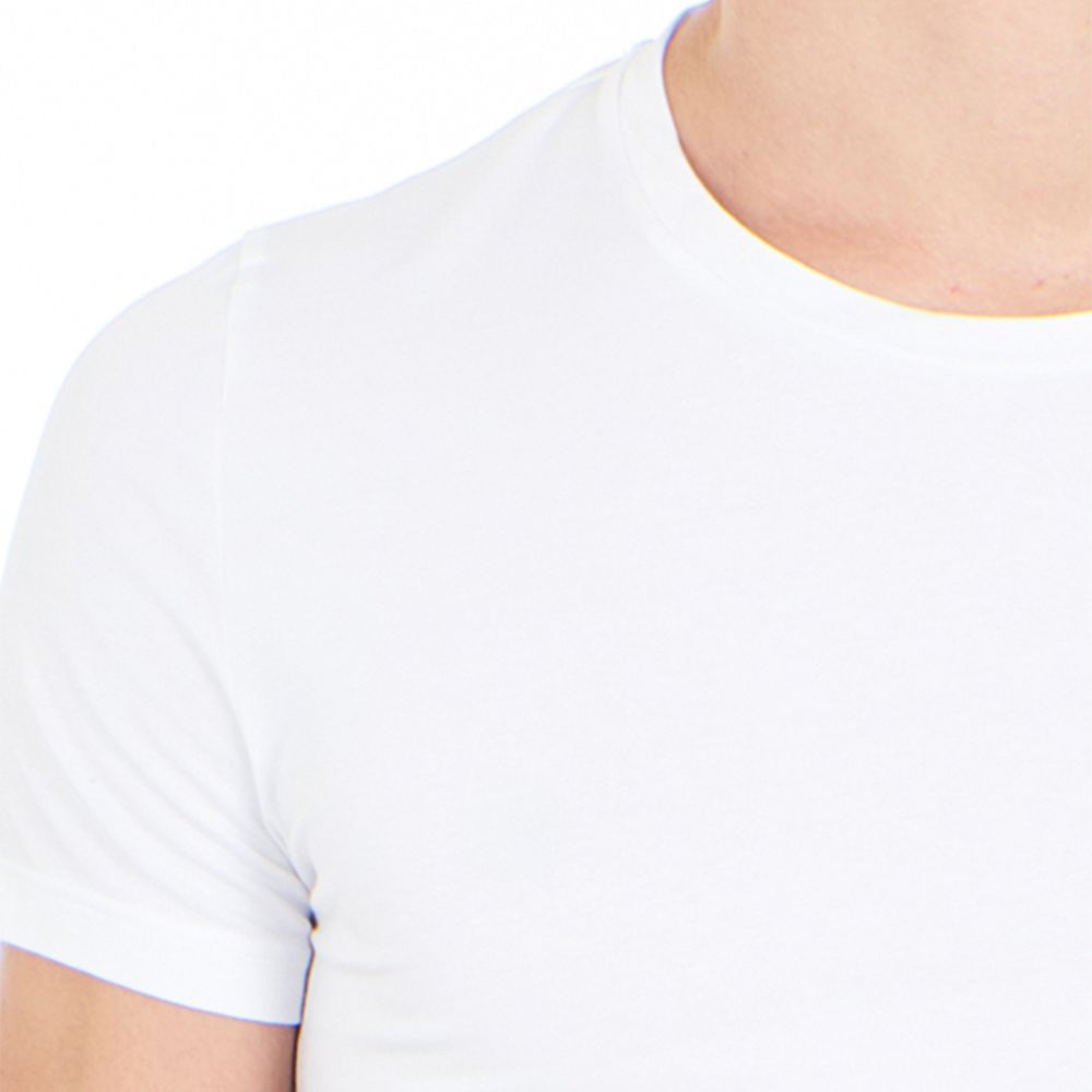 Мужская футболка белая HOM Supreme Cotton 40-1330-0003
