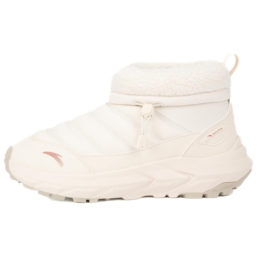 Anta Wujie High top Insulated Shoes Women"s Fish Belly White