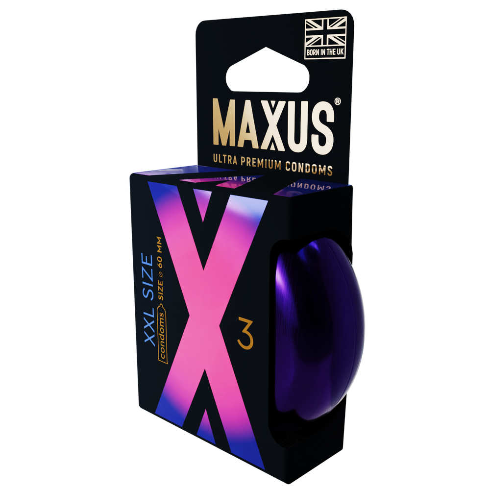 Презервативы MAXUS XXL, с увеличенным размером, 3 шт