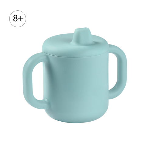 Детский силиконовый поильник с носиком BEABA 170 мл голубой