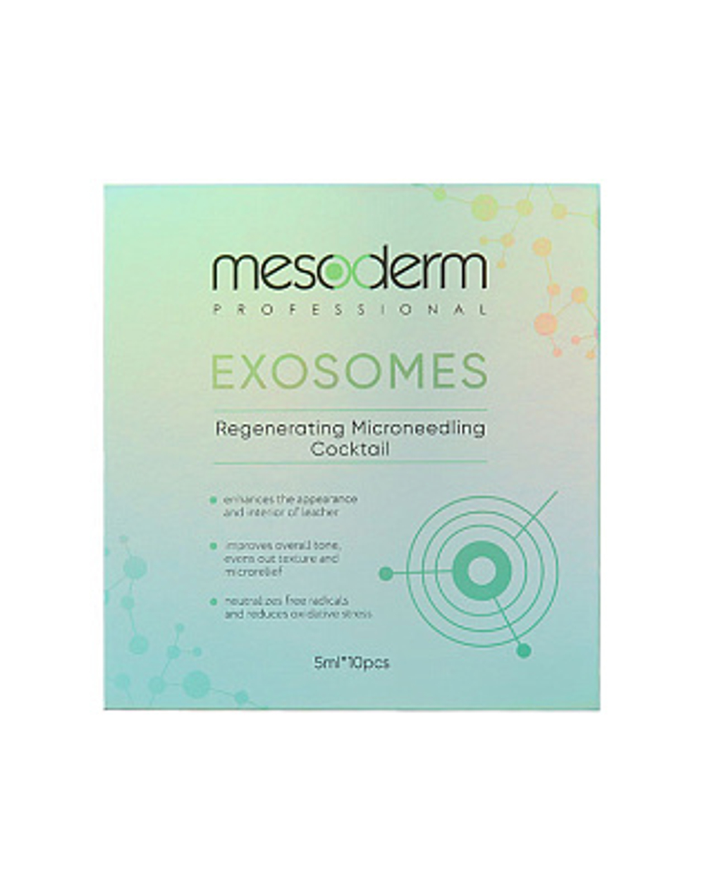 Восстанавливающий коктейль для фракционной мезотерапии «Exosomes», MESODERM, 5 мл*10шт.
