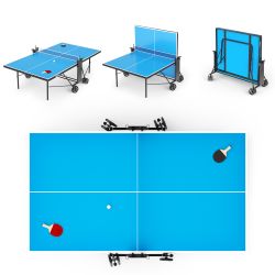Теннисный стол UNIX Line Compact Outdoor 6mm ACP (Blue)