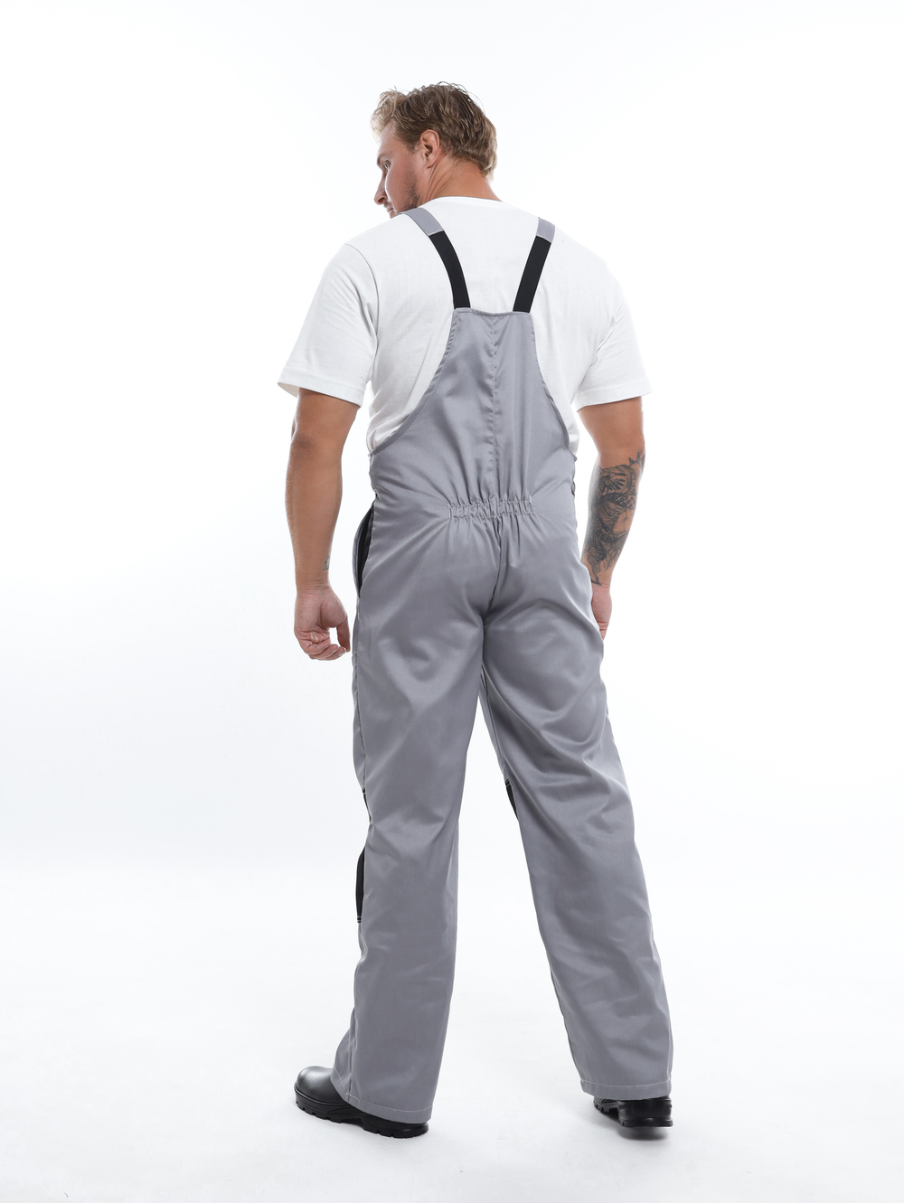 Костюм Nerss «Практик», куртка + полукомбинезон. Серый с черным