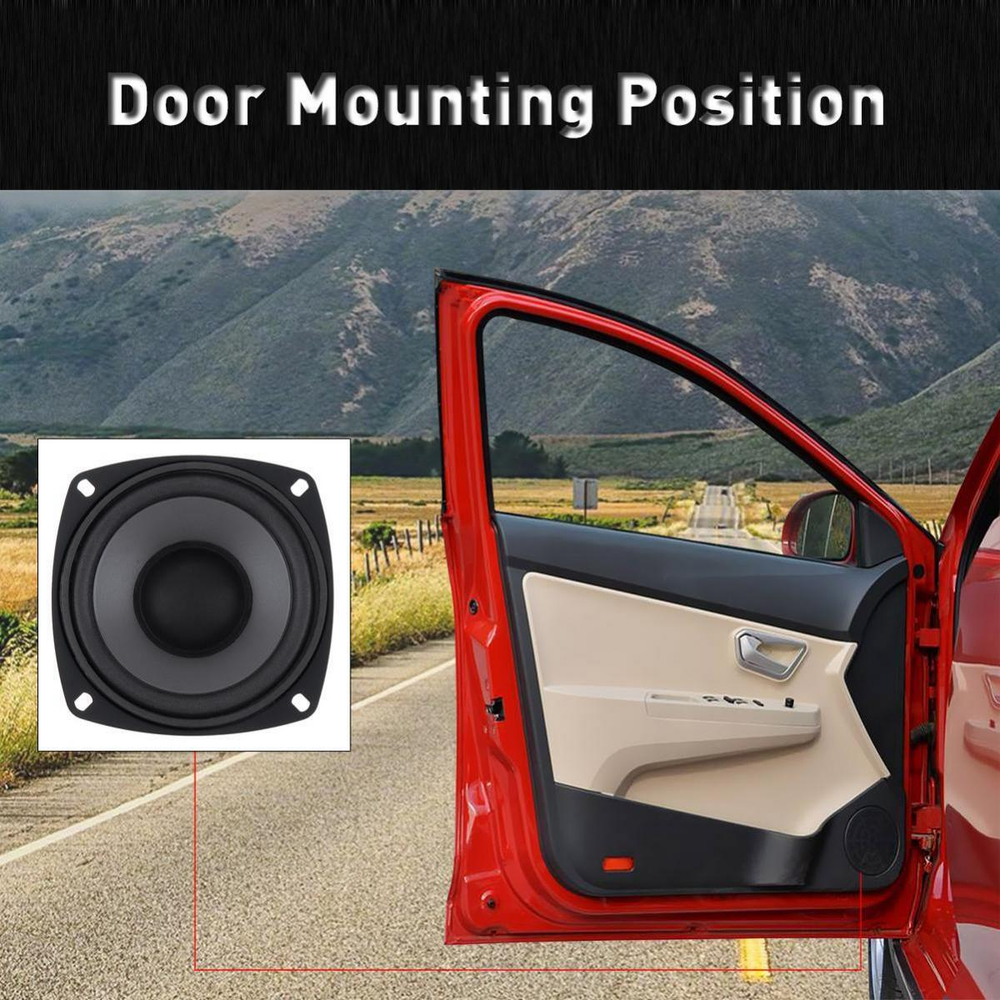 Автоколонки 10см. Динамик универсальный 1шт! TS-401