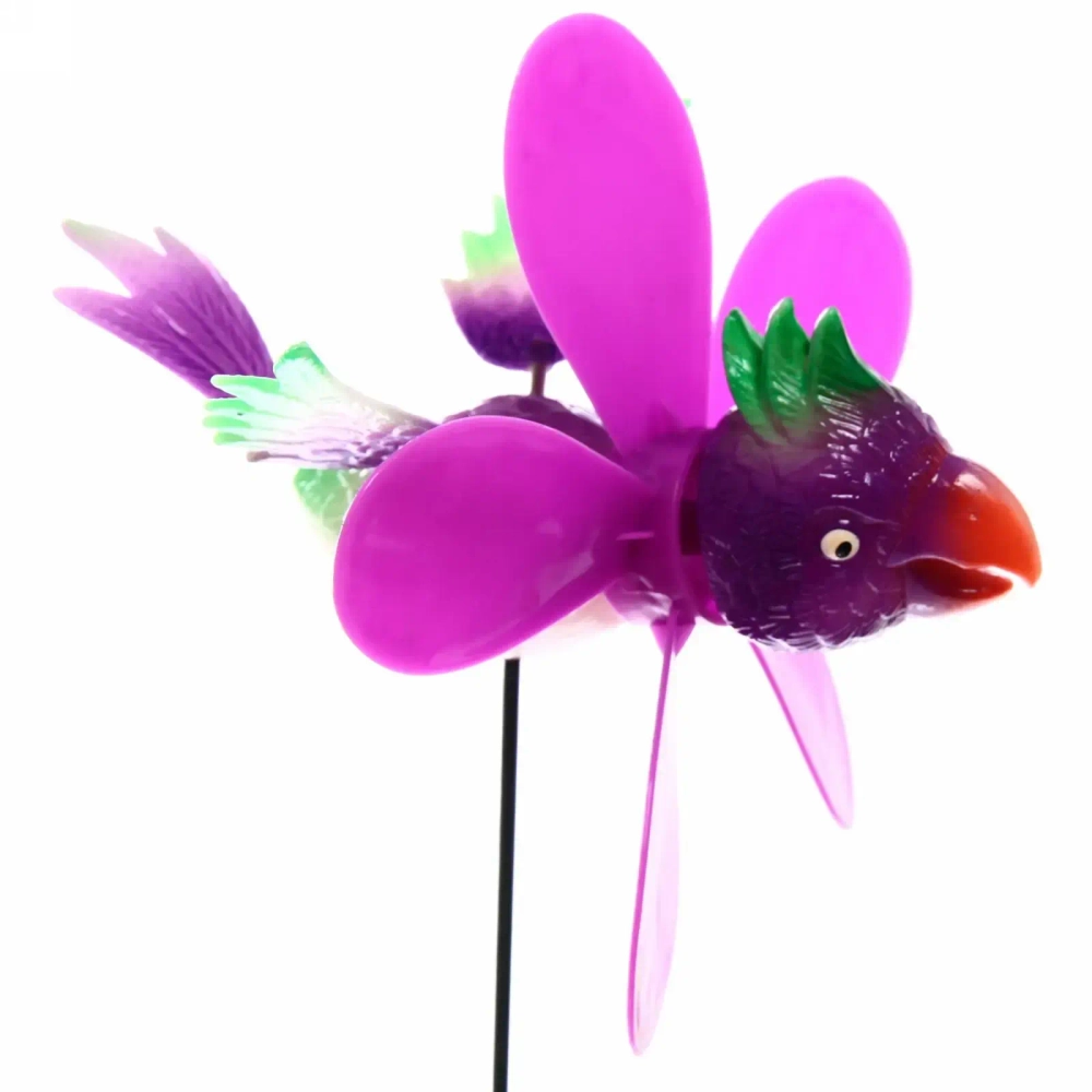 Фигура на спице «Попугай» 14*60см ветрячок для отпугивания птиц