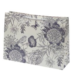 GAEM Пакет подарочный L (бумага 210г/м2, блок 12шт), L40 W12 H30 см, 4в.