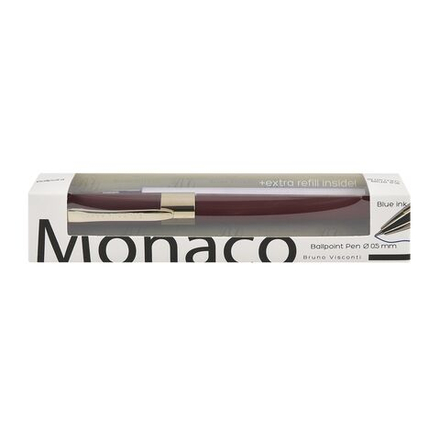 Ручка "Monaco. Коричневая" шарик., 0,5мм, пластик/металл., синие чернила + стержень**
