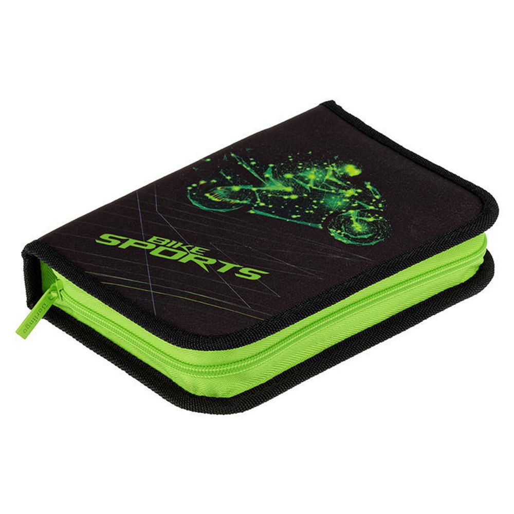 Пенал 1 отделение 200*140*40 Berlingo Bike sports, откидная планка, полиэстер