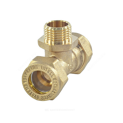 Тройник латунь 15Aх1/2"х15 обжим/НР STAHLMANN STML1501/215BEF