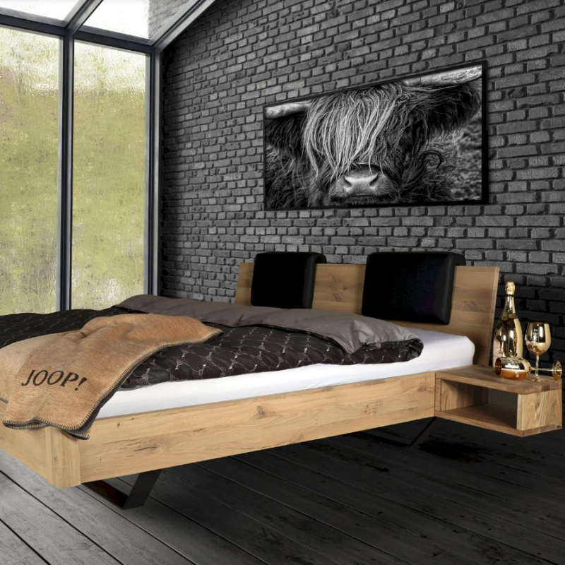 Тумба прикроватная Дольче Вита массив дикого дуба цвет натуральный дуб