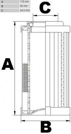 Фильтроэлемент CHP281F03XN (HMM281)