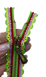 Застежка-молния декоративная металл №5 16см