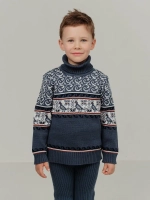 Свитер вязаный с горлом