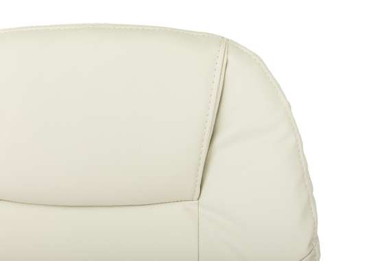 Кресло руководителя Бюрократ CH-868N-BF слоновая кость эко.кожа крестов. пластик подст.для ног