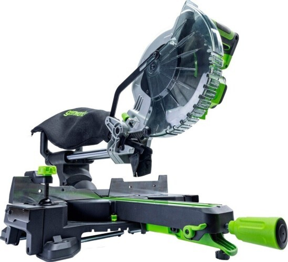 Торцовочная пила аккумуляторная GREENWORKS GD24MS216 24V, АКБ 2Ач и ЗУ 1501707UA