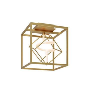 Потолочный светильник с акрилом 9W 3000К MOD345CL-L9BS3K латунь Membrane Maytoni