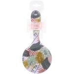 Расческа массажная круглая «ТРОПИКИ», микс 4 дизайна, 22*10см (PVC подвес)