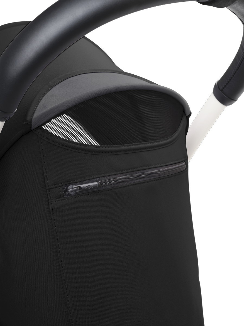 Коляска Stokke YOYO3 Newborn Shell рама белая White 2 в 1 Black
