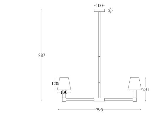 Подвесной светильник Maytoni MOD104PL-07B