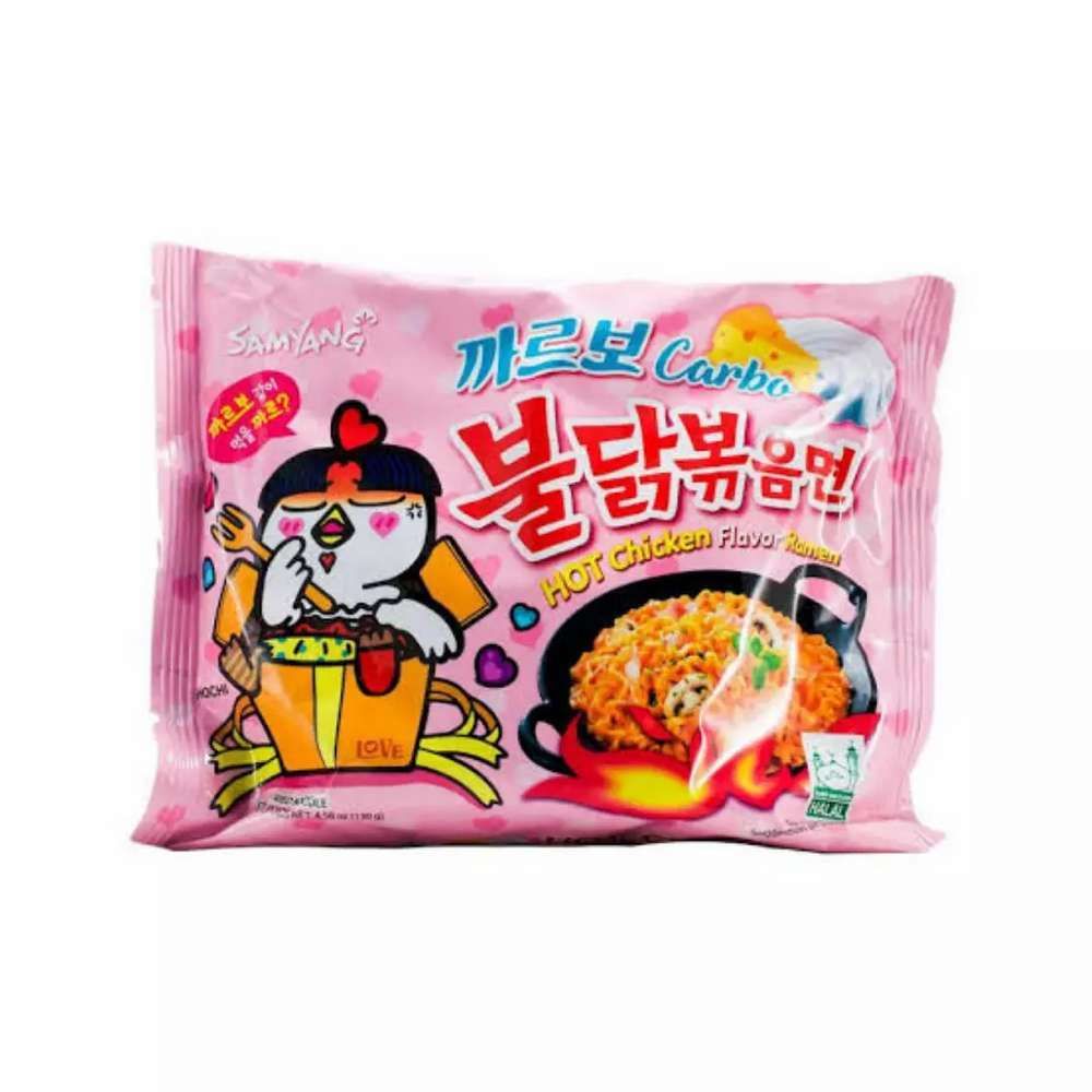Лапша &quot;Hot Chicken Ramen flavor&quot; со вкусом карбонара 130гр, Южная Корея