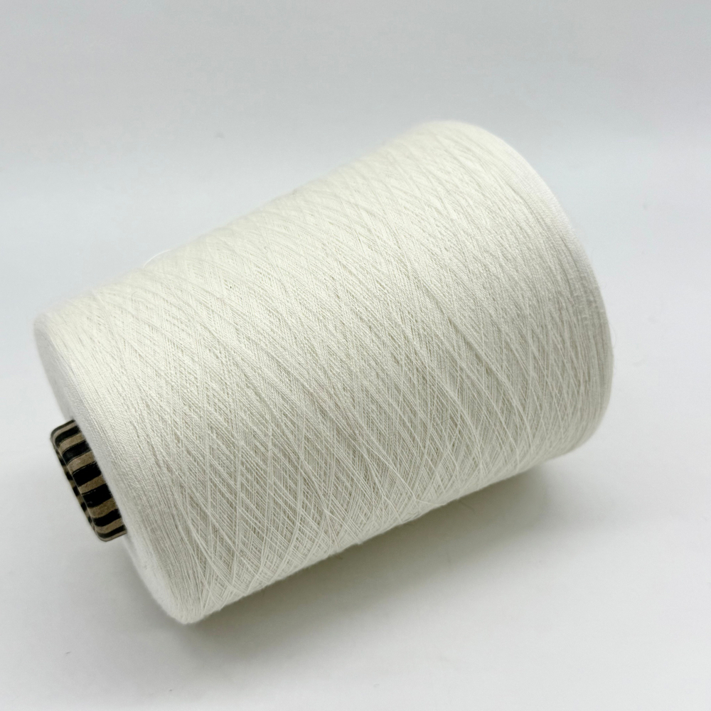 Пряжа Emilcotoni SPa Real Silk (2/56000) 2800 м/100 гр (80% пима хлопок, 20% шелк), белый