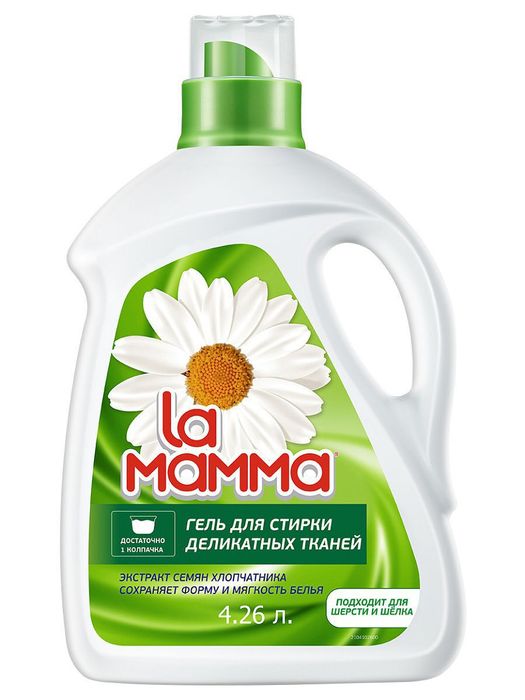 La Mamma Гель для стирки для деликатных тканей, 4,26 л