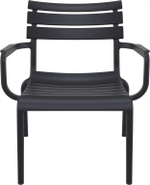 Кресло лаунж пластиковое Siesta Contract Paris Lounge, черный