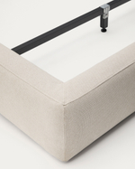 Кровать Blok бежевая со съемными чехлами под матрас 180 х 200 см