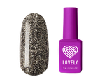 Гель-лак со светоотражающими частицами Lovely, коллекция "Jewel", оттенок черногобриллианта, 7 ml
