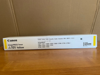 8069B001 - Тонер желтый Canon T01 для iPR C65/C700/C750/C800/C850, 39 тыс. стр
