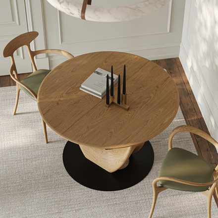 Стол «Каролина» Ø1200 (мех./без мех.)