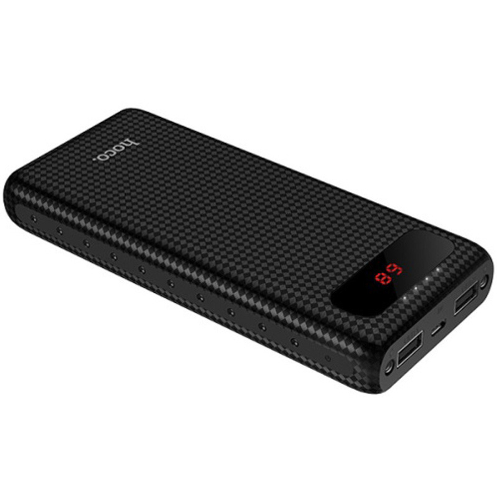 Внешний Аккумулятор (Power Bank) Hoco B20A 20000 mAh (5,0V - 2A, 2USB, LCD) Черный