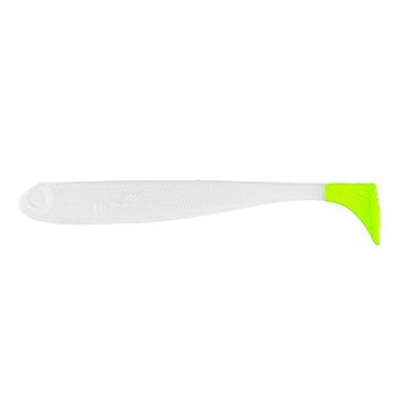 Виброхвост несъедоб. Jumbo 4,95'/12.5 см White & Green 30шт. (HS-7-016-N-30) Helios