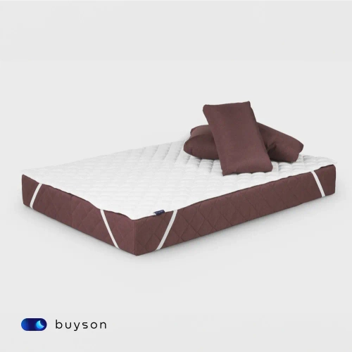 Бескаркасный диван-кровать (трансформер) BuyHit (бордовый)
