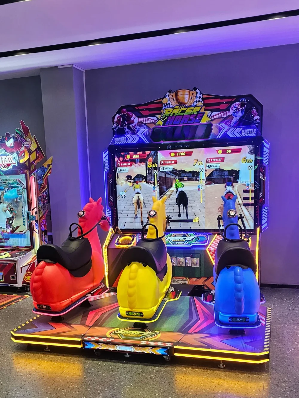 Симулятор скачек на лошадях на 3-х человек «Racer horse»