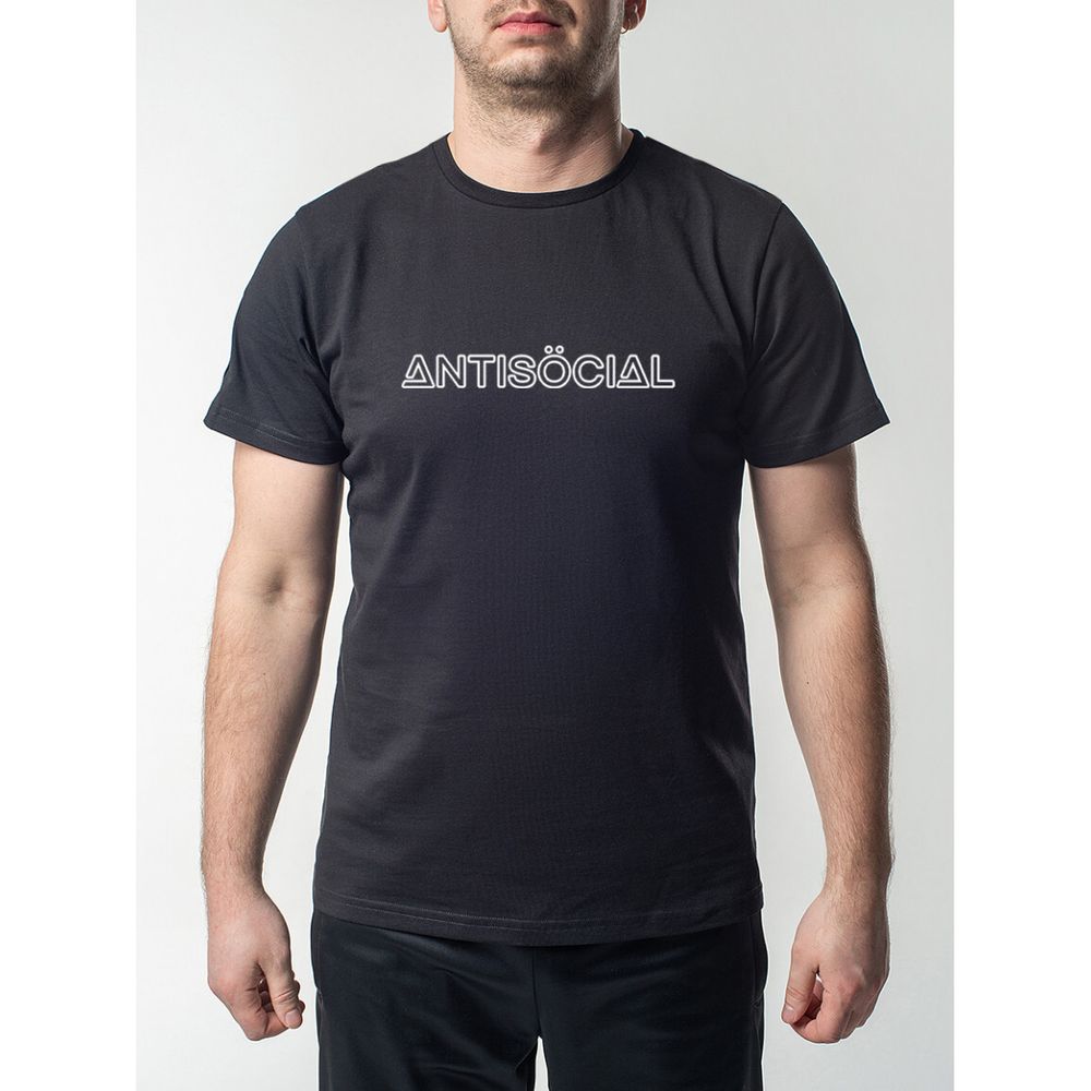 Футболка Antisocial Logo 2.0 Черная